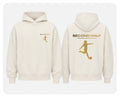 White and gold hoodie