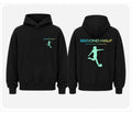Black and teal hoodie